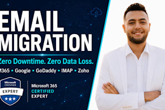 migrate emails to microsoft 365, google workspace with zero downtime