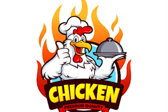 design proffesional hot chicken logo