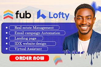 setup real estate CRM, lofty CRM, lofty smart plan, follow up boss idx website