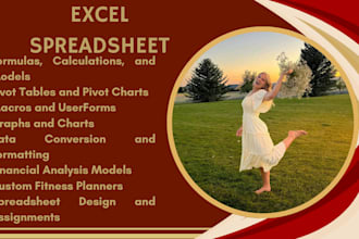 do your excel spreadsheet project