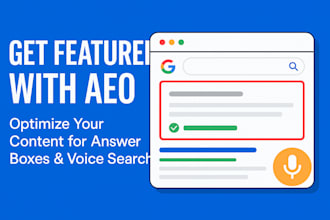 optimize your content for answer engine and voice search aeo