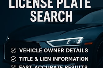run a confidential US license plate lookup