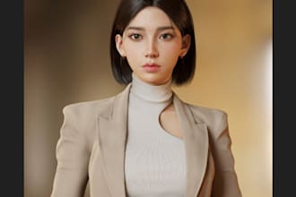 realistic 3d character model 3d metahuman avatars 3d chatbot unreal engine