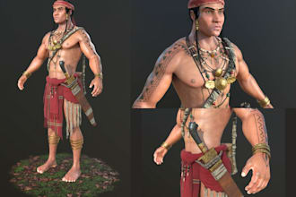 3d game character realistic character 3d metahuman character using blender, ue5