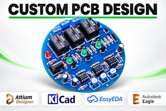 design pcb layout, schematic and custom circuit boards