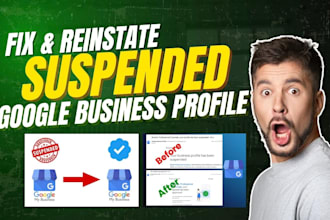 reinstate and fix suspended google my business profile, gmb listing