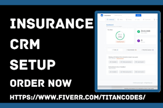 setup insurance crm zoho agencybloc radiusbob insurerio better agency website