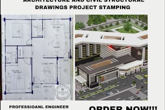 review stamp plans as licensed civil structural engineer in california texas