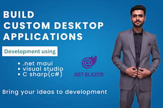 build desktop applications with dotnet, winforms, wpf, xaml, maui and c sharp