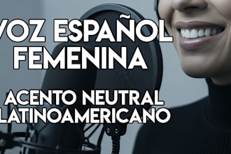 voz de mujer amigable, natural, calida y divertida