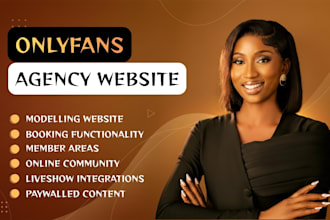 build onlyfans agency website onlyfans website modelling website