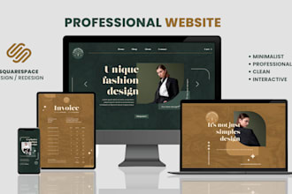 build a professional and responsive squarespace website