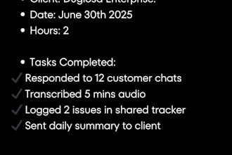 provide excellent customer care and transcription services