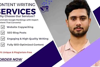 work as a web content writer and content writer for local seo
