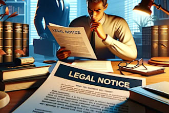 professionally draft a powerful legal notice or demand letter within 24 hours