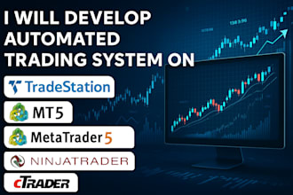 develop automated trading system on tradestation, mt5, ninjatrader, mt4, ctrader
