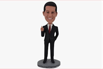 sculpt bobblehead toys 3d head action figure statue miniatures for 3d printing