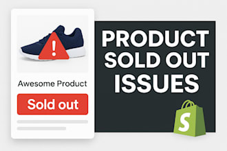 fix sold out or out of stock issues on shopify