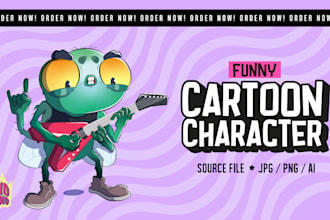 do humorous and cute cartoon illustrations