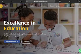 school website with school admin dashboard shs jhs