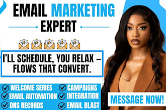 build an automated welcome email flow in klaviyo mailchimp run ecommerce emails