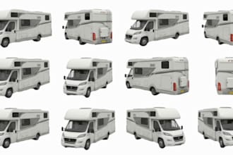 design 3d interior and exterior motorhome, 3d camper, caravan, rv design or wrap