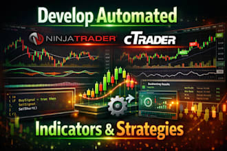 develop automated ninjatrader and ctrader indicators and strategies