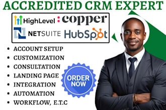 setup copper crm netsuite hubspot crm integration gohighlevel funnel automation