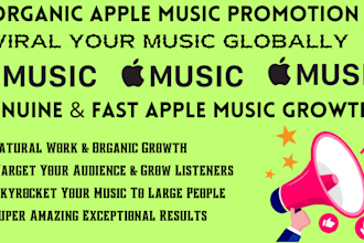 create email marketing campaign for organic apple music promotion