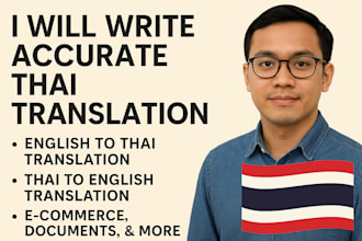 write accurate thai translation