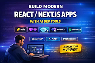 build react next js using bolt, lovable, v0, cursor ai, shadcn ui, supabase