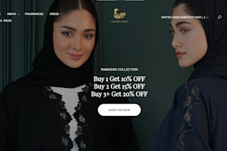 design islamic clothing thobes website modest fashion islamic wear shopify store