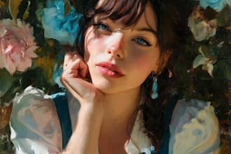 create digital oil portraits and landscapes
