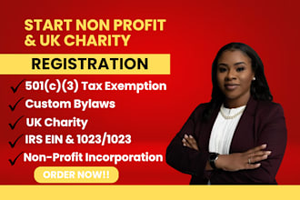 do non profit registration, uk charity cio bylaw, 501c3 tax exempt 1023ez, 990