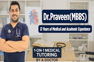 tutor you any medical subject as a licensed doctor