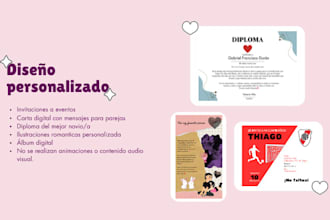 design of digital gifts, event invitations, and albums
