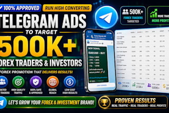 setup telegram ads to target 500k forex traders sports bettors forex promotion