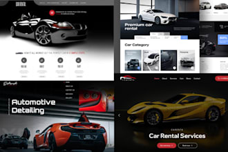 revamp a professional wix car rental website booking website on wix