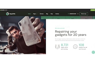 design phone repair shopify store gadget repair website gadget electronics store