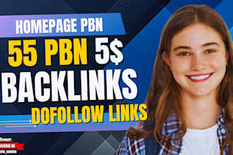create 55 premium SEO contextual backlinks