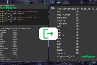 clean and format your messy  dataset professionally