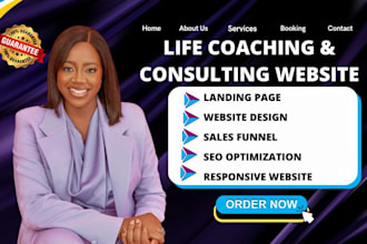 build life coaching website career website consulting website therapy website