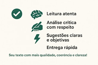 avalio textos com foco crítico claro útil e reflexivo para leitura e escrita