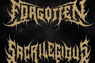 design black metal logo for your band