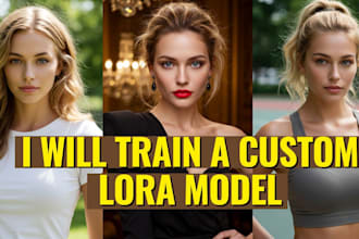 train a custom lora model