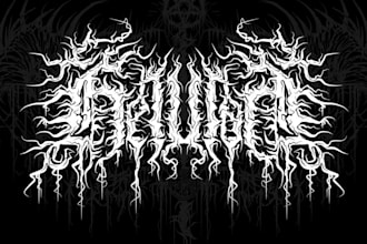death metal, deathcore, metalcore, logo band merch