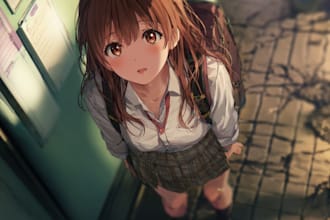 sketch a character or photo into anime style