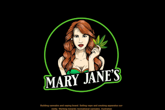design awesome cannabis master mushrooms, reptile vintage logo