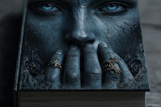 fantasy book cover, thriller book cover design