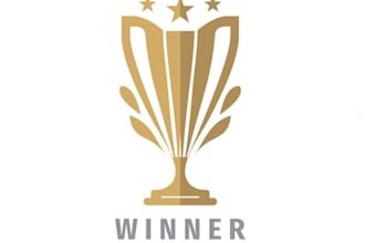 design high quality champion trophy logo for your champion